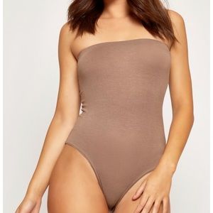 Mocha/Nude tube bodysuit